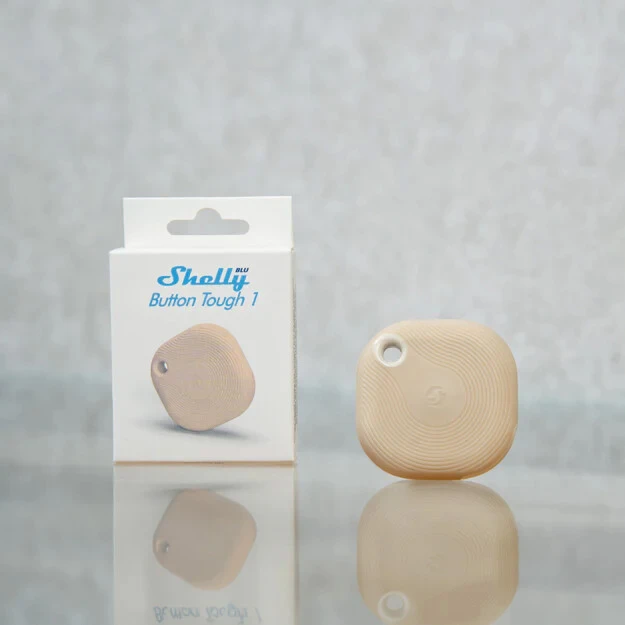 Miniatuur van Shelly BLU Button Tough 1 - draadloze schakelaar water- en stofdicht - mokka (SBBT-002C-M)