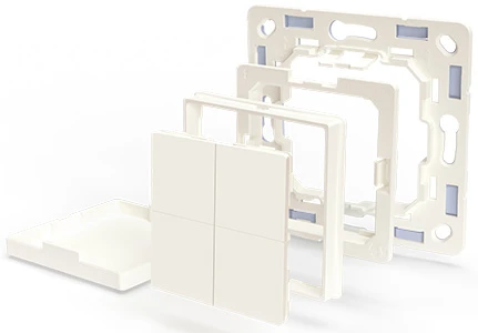 Miniatuur van Shelly BLU Wall Switch 4 - schakelaar 4-voudig - wit (SBBT-004CEU)