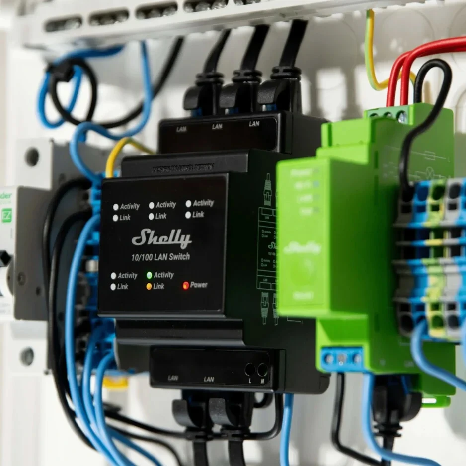 Miniatuur van Shelly LAN Switch - Netwerk switch 5 poorts 10/100 Mbit DIN-rail (SLAN)