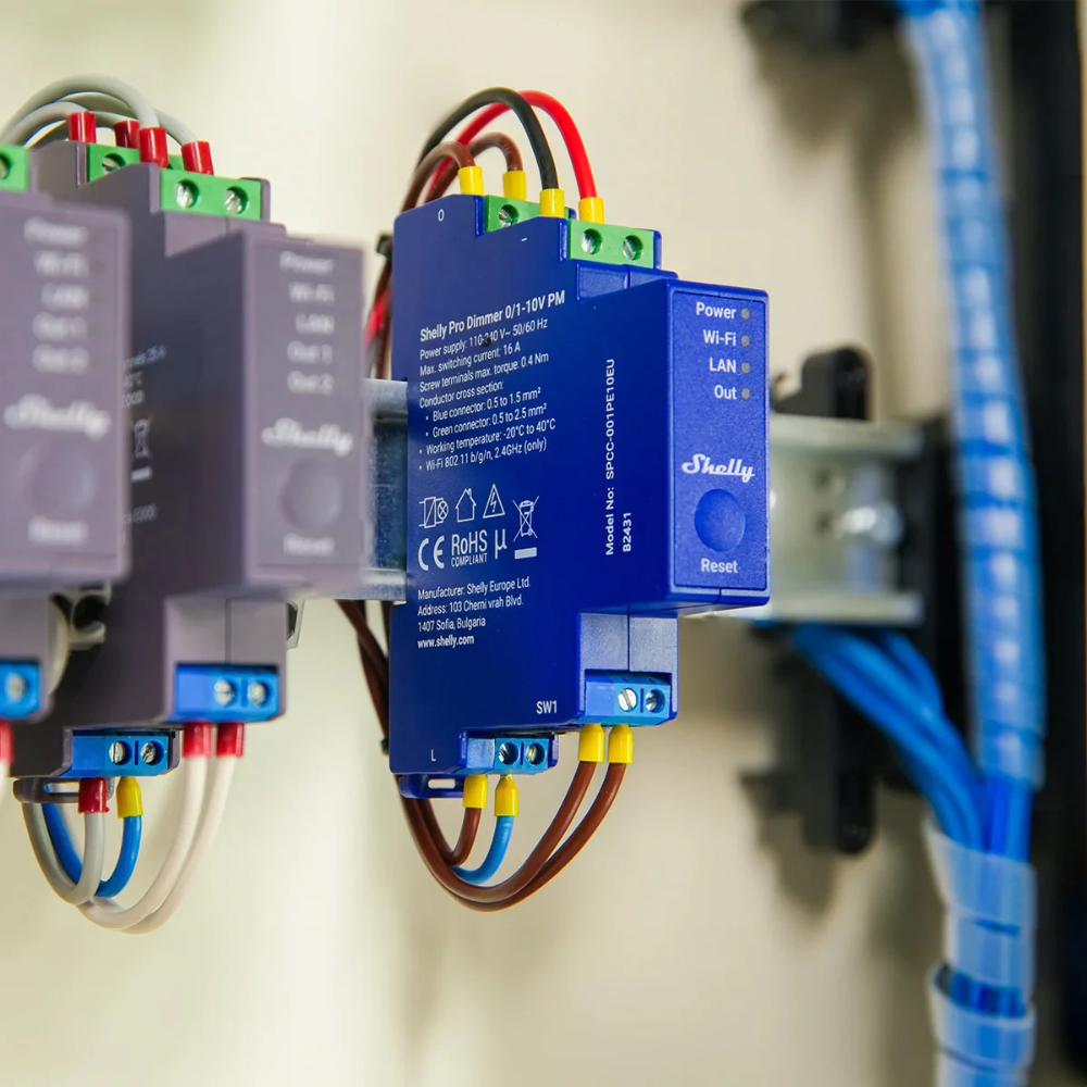 Miniatuur van Shelly Pro Dimmer 0/1-10V PM - DIN-rail dimmer 0-10V (SPCC-001PE10EU)