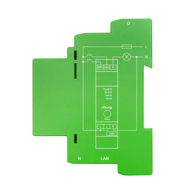 Miniatuur van Shelly Pro Dimmer 1PM - LED dimmer 1-voudig 200W DIN-rail (SPDM-001PE01EU)
