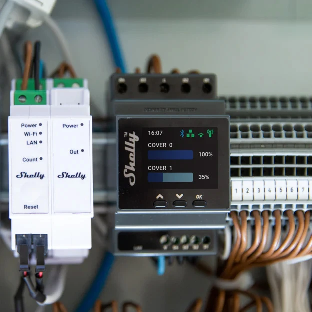 Miniatuur van Shelly Pro Dual Cover/Shutter PM - Jaloezie actor 2-voudig 16A met energiemeting DIN-rail (SPSH-002PE16EU)