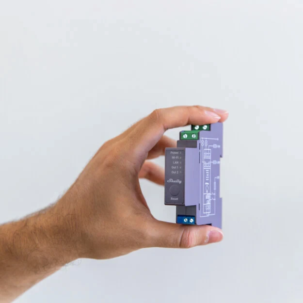 Miniatuur van Shelly Pro 2 - schakelactor 2-voudig potentiaalvrij 16A DIN-rail (SPSW-202XE16EU)