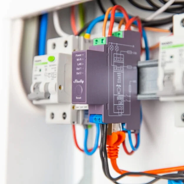 Miniatuur van Shelly Pro 2 - schakelactor 2-voudig potentiaalvrij 16A DIN-rail (SPSW-202XE16EU)
