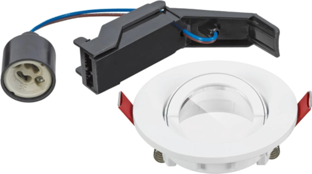Miniatuur van Sylvania inbouwspot rond kantelbaar GU10 zaagmaat 75mm - diameter 95mm IP44 - wit (0084030)
