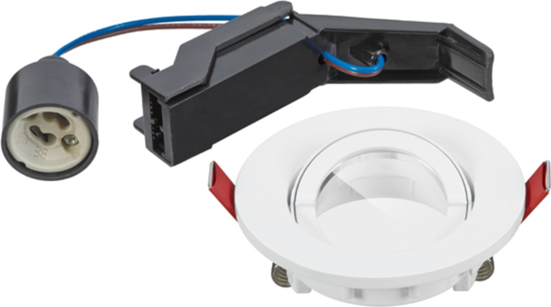 Miniatuur van Sylvania inbouwspot rond kantelbaar GU10 zaagmaat 75mm - diameter 95mm IP44 - wit (0084030)