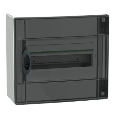 Miniatuur van Schneider Electric PrismaSeT XS lege groepenkast 1-rij van 13 modules 63A transparante deur IP40 - wit (LVSXM113)