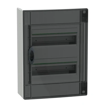 Miniatuur van Schneider Electric PrismaSeT XS lege groepenkast 2-rijen van 13 modules 63A transparante deur IP40 - wit (LVSXM213)