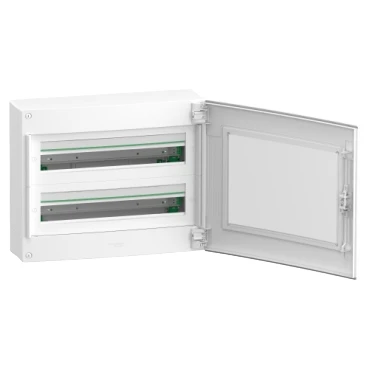 Miniatuur van Schneider Electric PrismaSeT XS lege groepenkast 2-rijen van 24 modules 125A transparante deur IP40 - wit (LVSXM224)