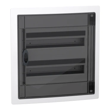 Miniatuur van Schneider Electric PrismaSeT XS lege inbouw groepenkast 2-rijen van 18 modules 90A transparante deur IP40 - wit (LVSXH218)