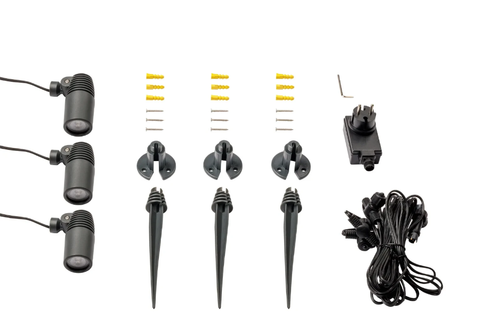 Miniatuur van Garden Lights Alder grondpin 1.8W 120lm IP44 - antraciet set van 3 stuks (2580063)