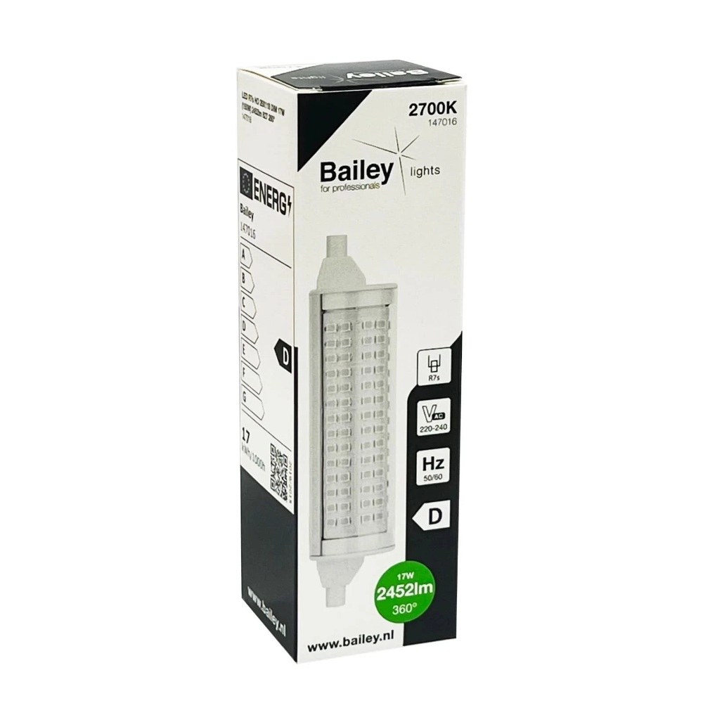 Miniatuur van Bailey LED R7S 19W 2452lm warm wit 2700K 118mm dimbaar (147016)