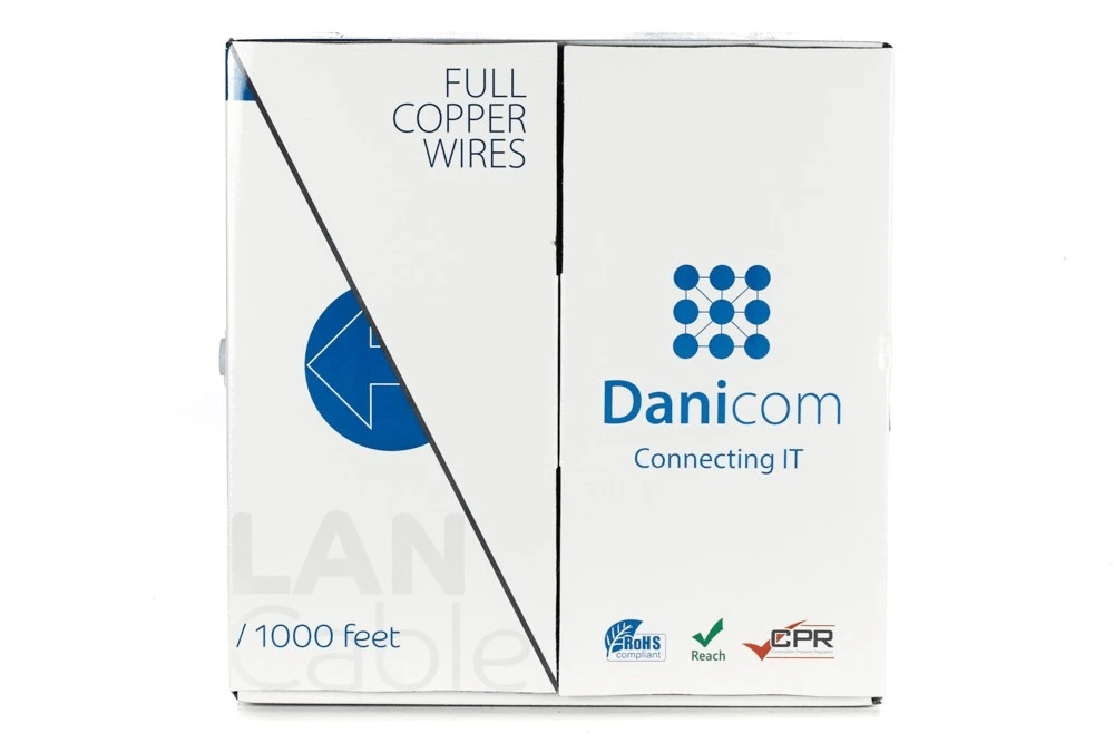 Miniatuur van Danicom CAT6 U/UTP kabel stug LSZH Dca rol van 305 meter - blauw (DC-UTP6-305S-DCA)