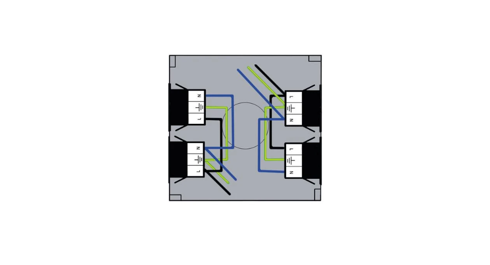 Miniatuur van ATTEMA aftakdoos met 4x 3-polige Wieland stekker IP20 - zwart (AT2531.01)