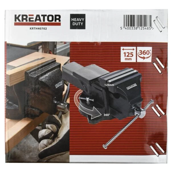 Miniatuur van Kreator draaibare bankschroef 125mm (KRTH40702)
