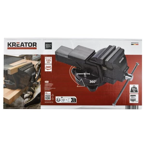 Miniatuur van Kreator draaibare bankschroef 125mm (KRTH40702)