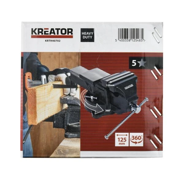 Miniatuur van Kreator draaibare bankschroef 125mm (KRTH40702)