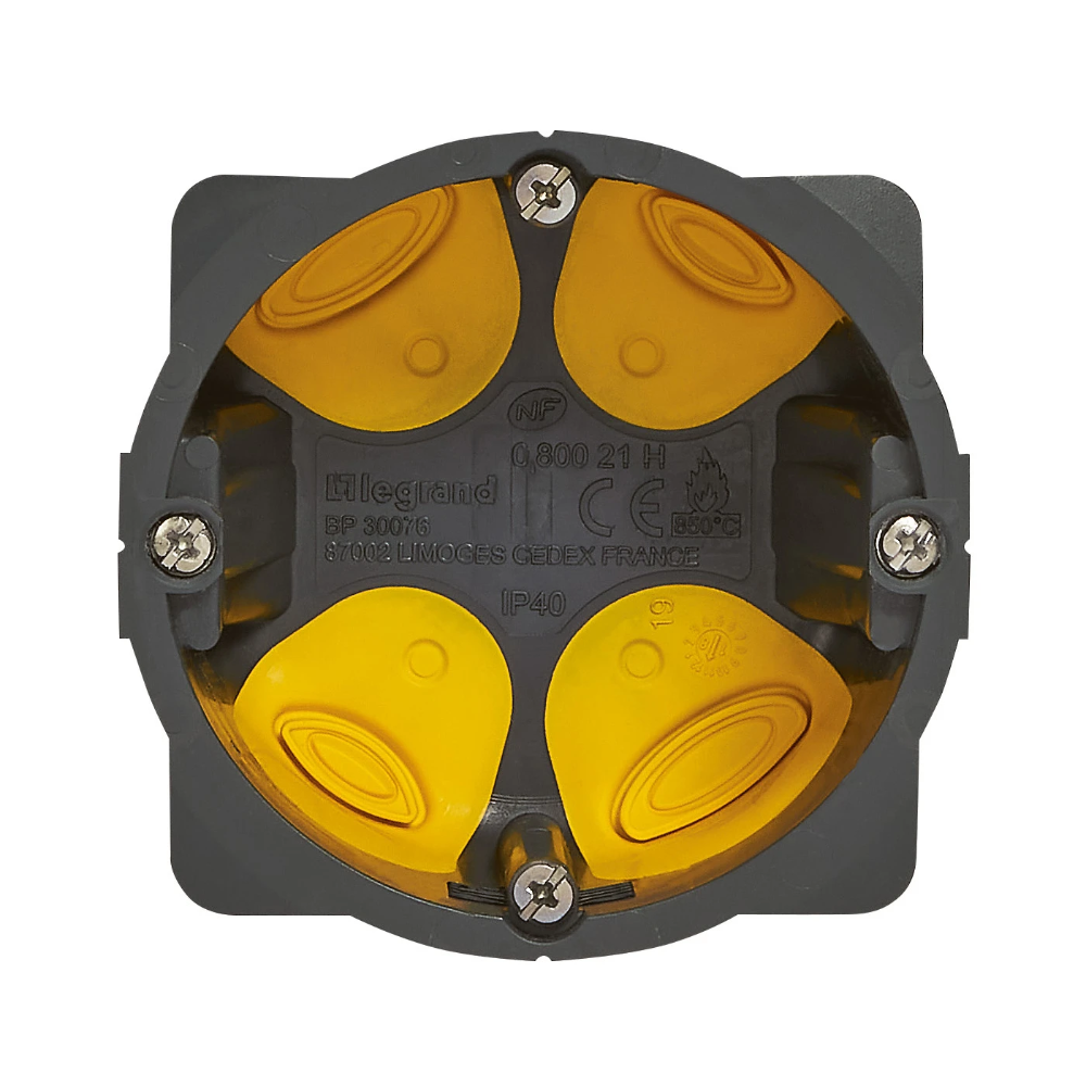 Miniatuur van Legrand Eco Batibox - luchtdichte inbouwdoos voor hollewand enkelvoudig 40mm (080021L)