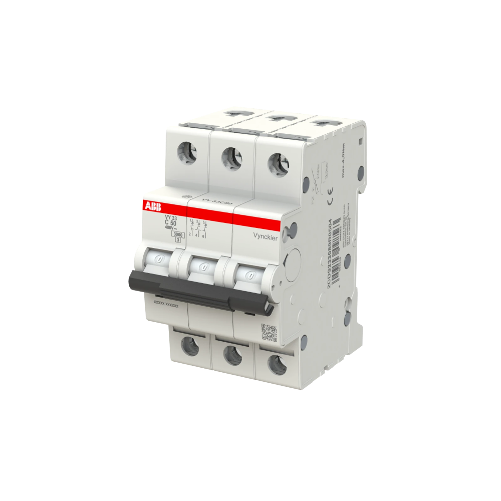 Miniatuur van ABB Vynckier automaat 3-polig 50A C-curve (VY33C50)