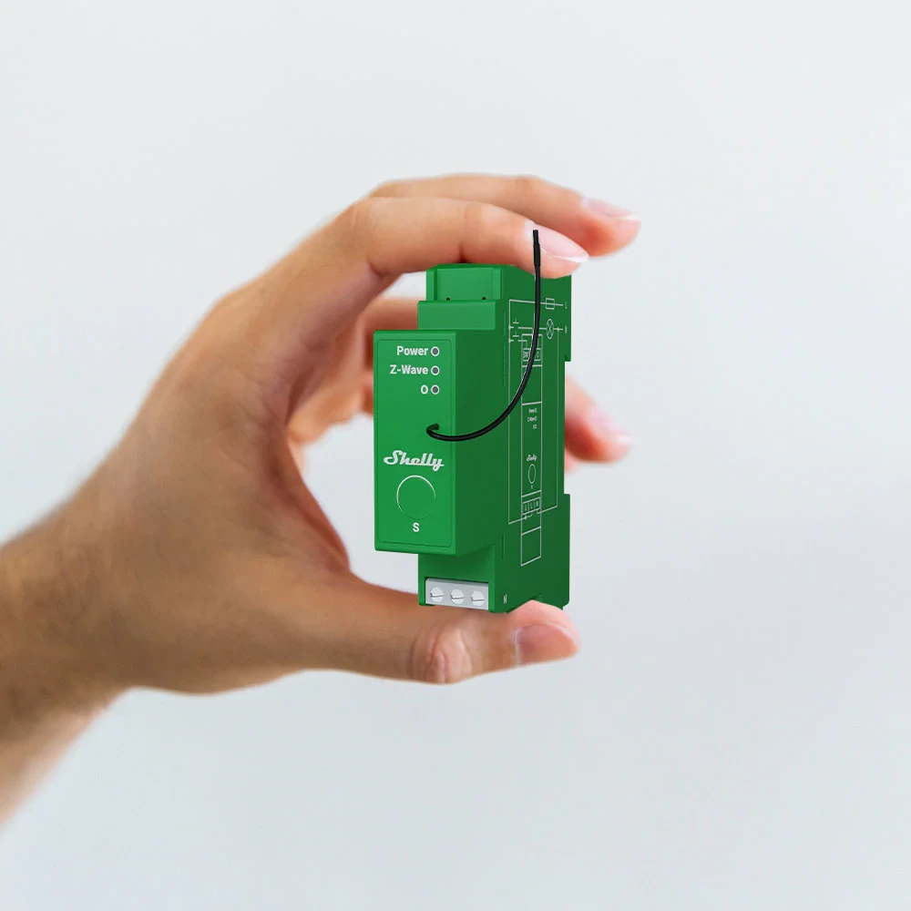 Miniatuur van Shelly Wave Pro Dimmer 1PM dimmer DIN-rail 1-kanaals met energiemeting (QPDM-0A1P01EU)