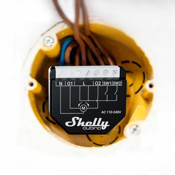 Miniatuur van Shelly Wave Shutter rolluikschakelaar inbouw met energiemeting (QNSH-001P10EU)