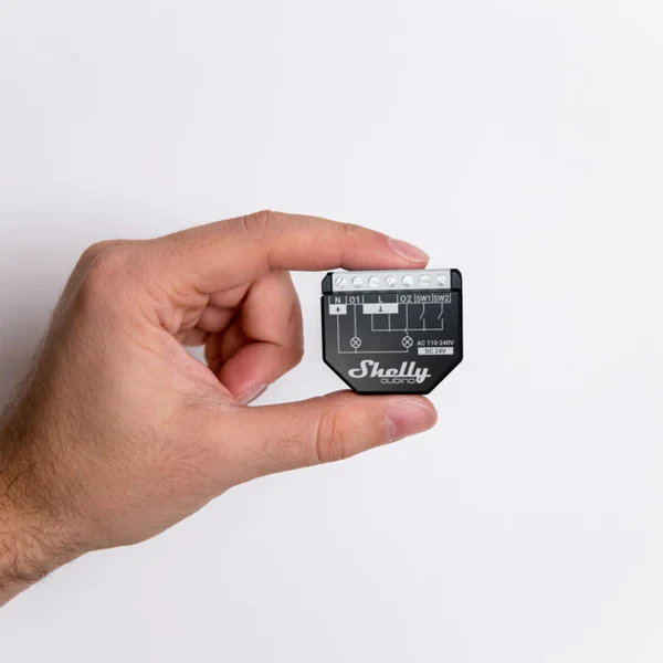Miniatuur van Shelly Wave 2PM schakelactor inbouw 2-kanaals met energiemeting (QNSW-002P16EU)