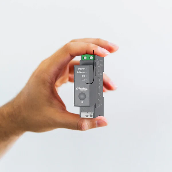 Miniatuur van Shelly Wave Pro 2 schakelactor DIN-rail 2-kanaals potentiaalvrij (QPSW-0A2X16EU)