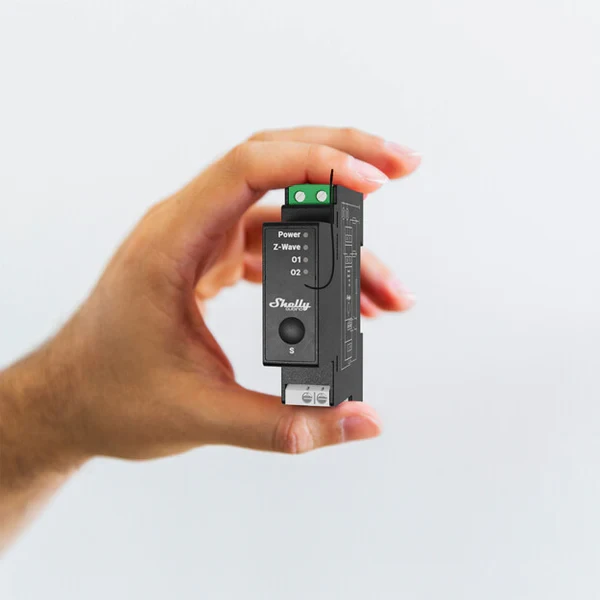 Miniatuur van Shelly Wave Pro 2PM schakelactor DIN-rail 2-kanaals met energiemeting (QPSW-0A2P16EU)