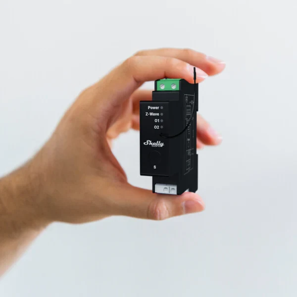Miniatuur van Shelly Wave Pro Shutter rolluikschakelaar DIN-rail met energiemeting (QPSH-0A1P10EU)