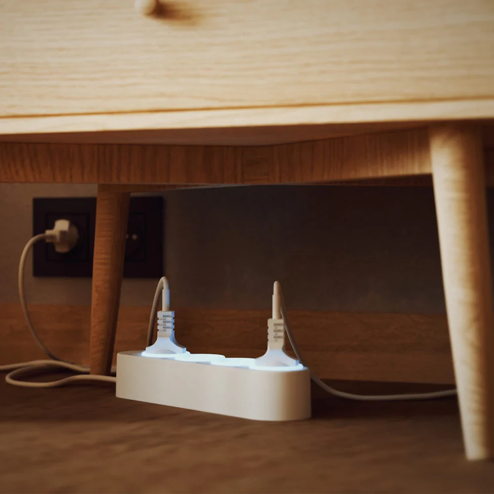 Miniatuur van Shelly Power Strip 4 Gen4 stekkerdoos 4-voudig - wit (S4PL-00416EU-W)