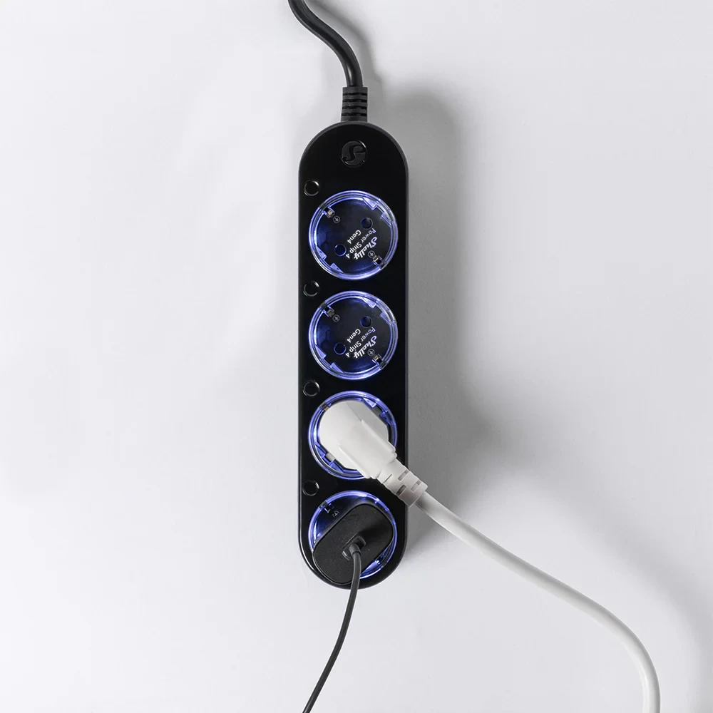 Miniatuur van Shelly Power Strip 4 Gen4 stekkerdoos 4-voudig - zwart (S4PL-00416EU-B)