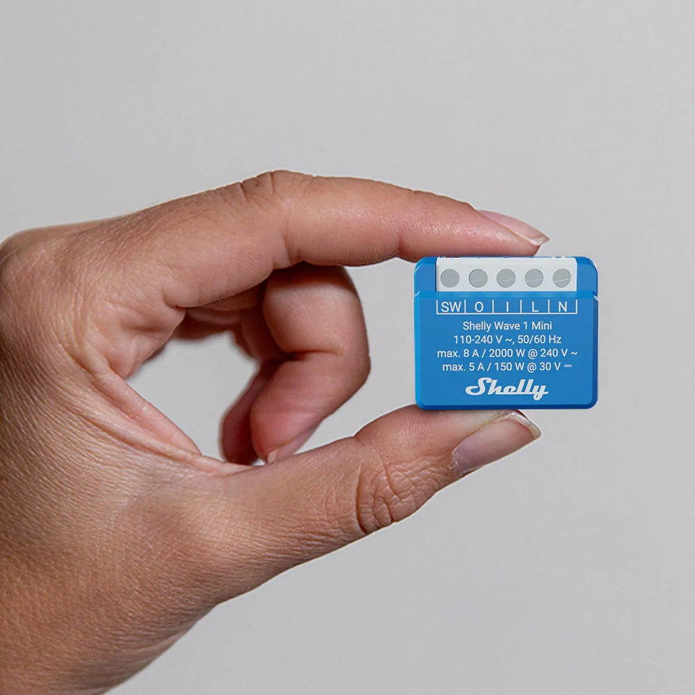 Miniatuur van Shelly Wave 1 Mini LR schakelactor inbouw compact Long Range (QTSW-0A1X8EU)
