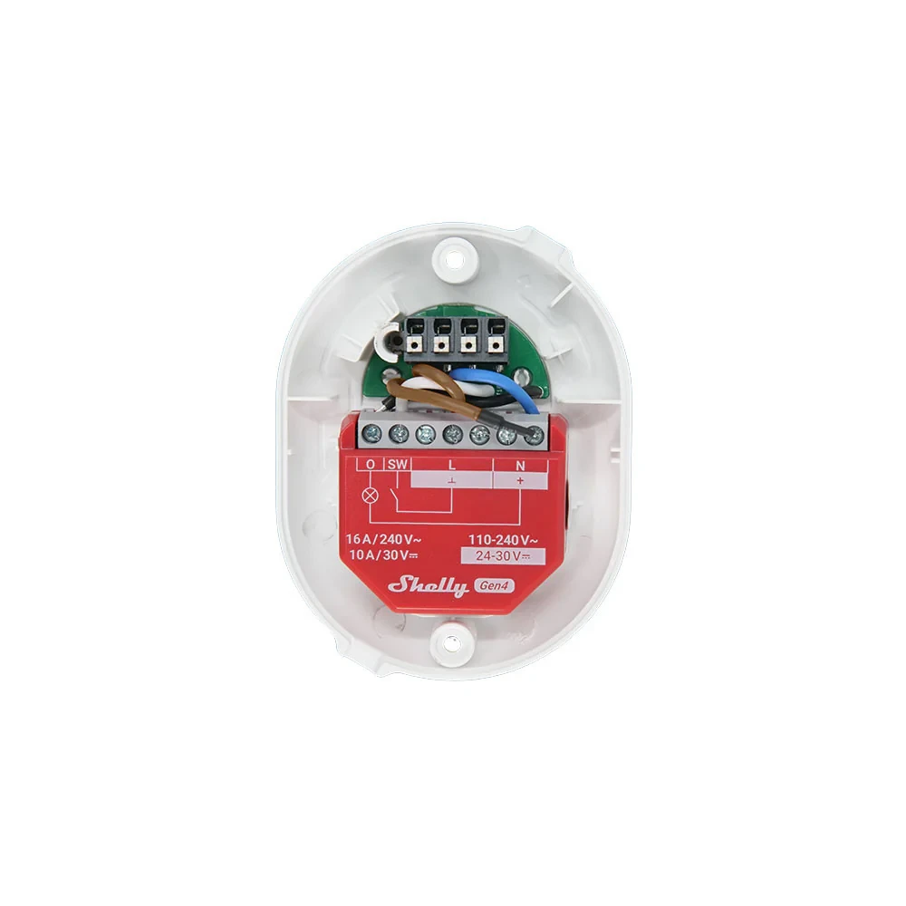 Miniatuur van Shelly Button Add-on behuizing voor Shelly 1/1PM - wit (SACC-BTN-ON-W)