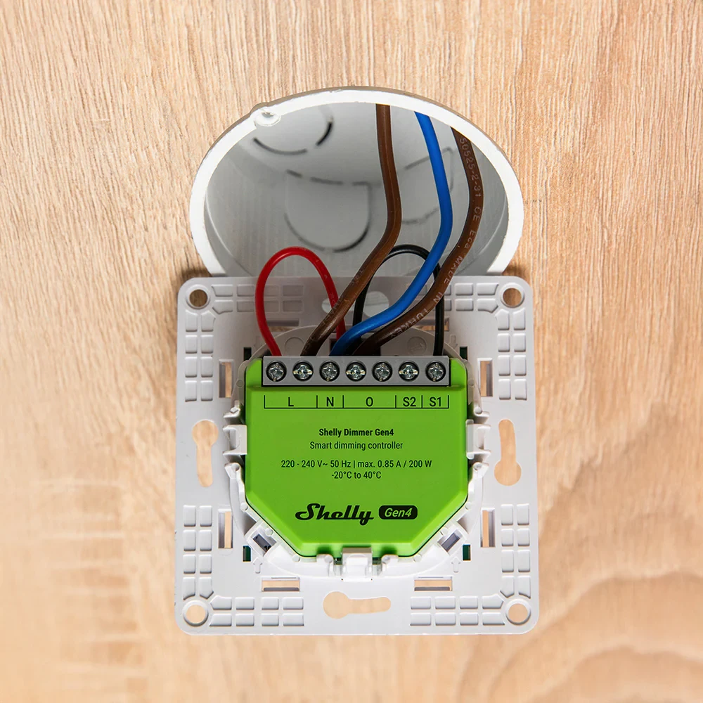Miniatuur van Shelly Dimmer Gen4 dimmercontroller inbouw (S4DM-0A101WWL)