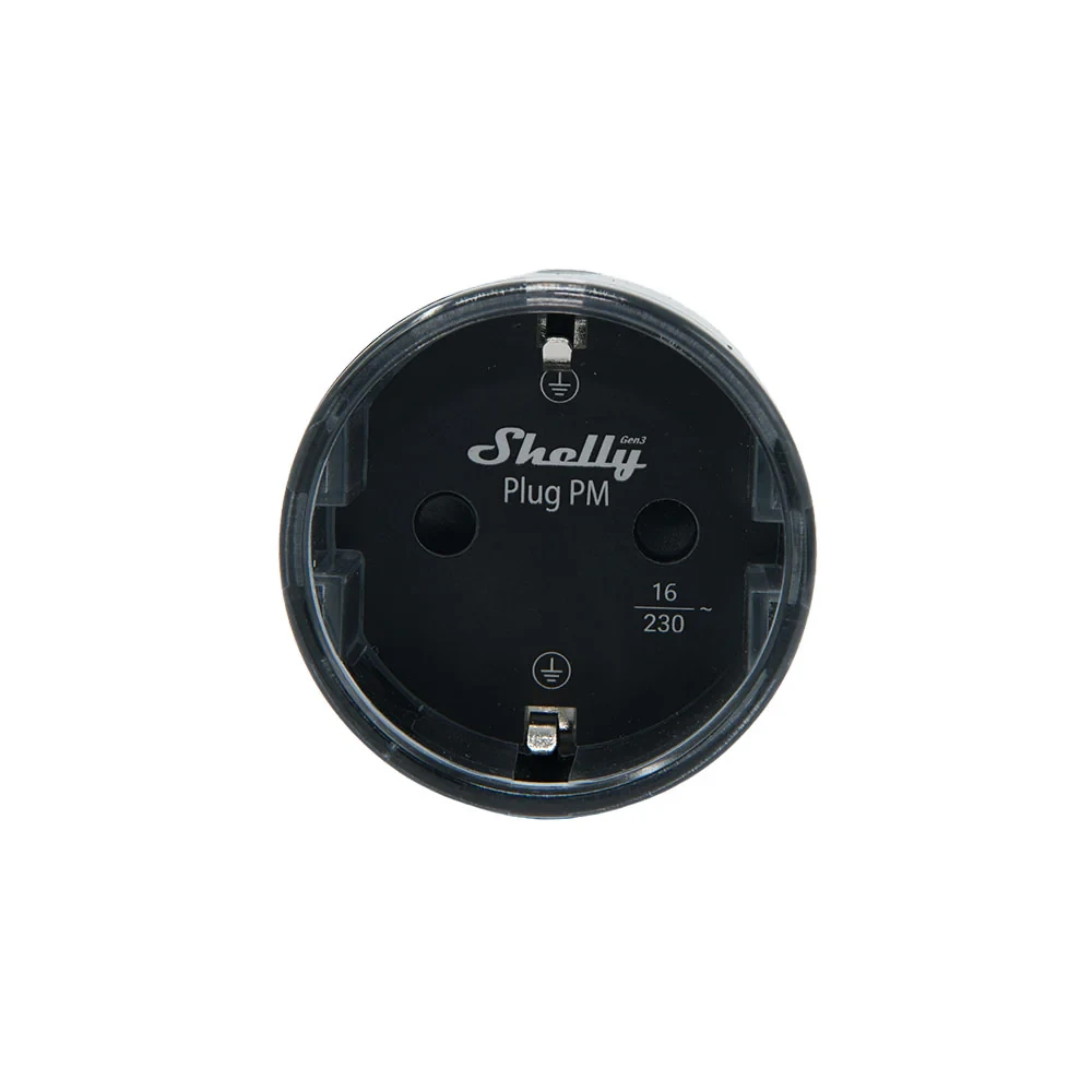 Miniatuur van Shelly Plug PM Gen3 tussenstekker met energiemeting - zwart (S3PL-30116EU)