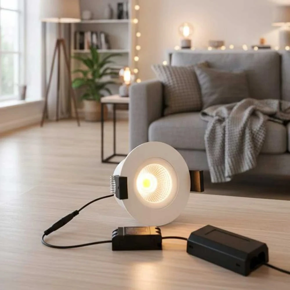 Miniatuur van Shelly LED downlight 8W 600lm 2200K-6000K IP44 dimbaar Ø90mm - wit (SLSH-DS8-B)