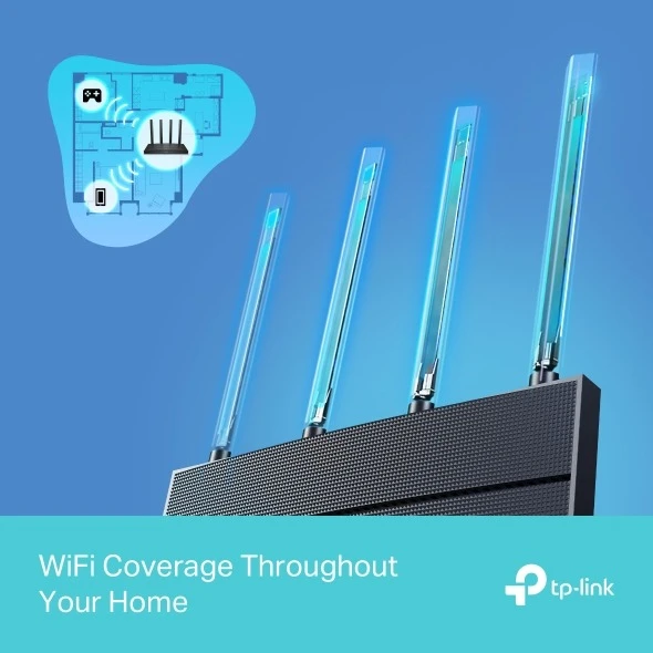 Miniatuur van TP-LINK router AX1500 WiFi 6 dual-band 2.4GHz/5GHz (Archer AX12)