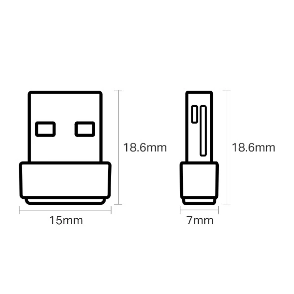 Miniatuur van TP-LINK USB-adapter AC600 WiFi 5 dual-band 2.4GHz/5GHz (Archer T2U Nano)