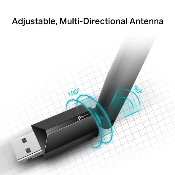 Miniatuur van TP-LINK USB-adapter AC600 WiFi 5 dual-band 2.4GHz/5GHz (Archer T2U Plus)