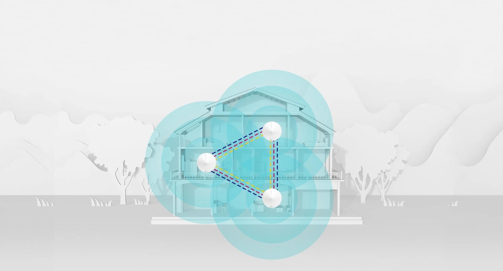 Miniatuur van TP-LINK mesh-router AX3000 WiFi 6 + G1500 Powerline dual-band 2.4GHz/5GHz - 3 stuks (Deco PX50)