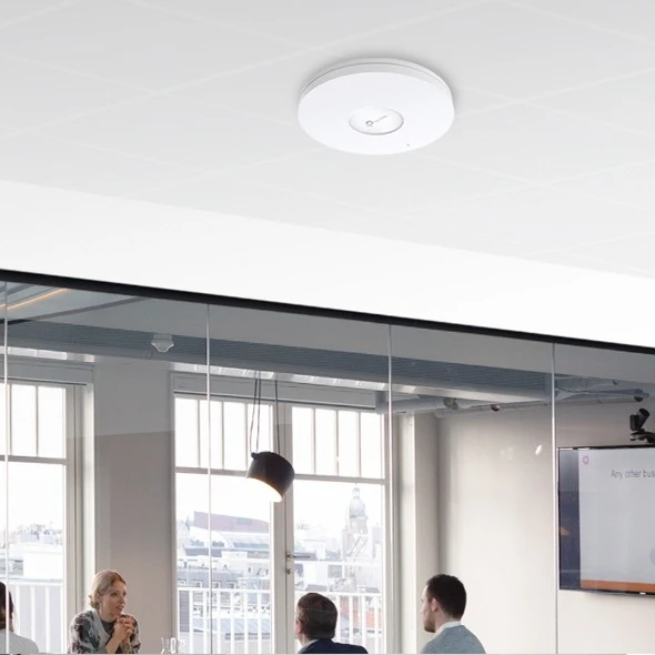Miniatuur van TP-LINK access point AX5400 WiFi 6 dual-band 2.4GHz/5GHz 2.5 Gbps PoE+ plafond (EAP670 V2)