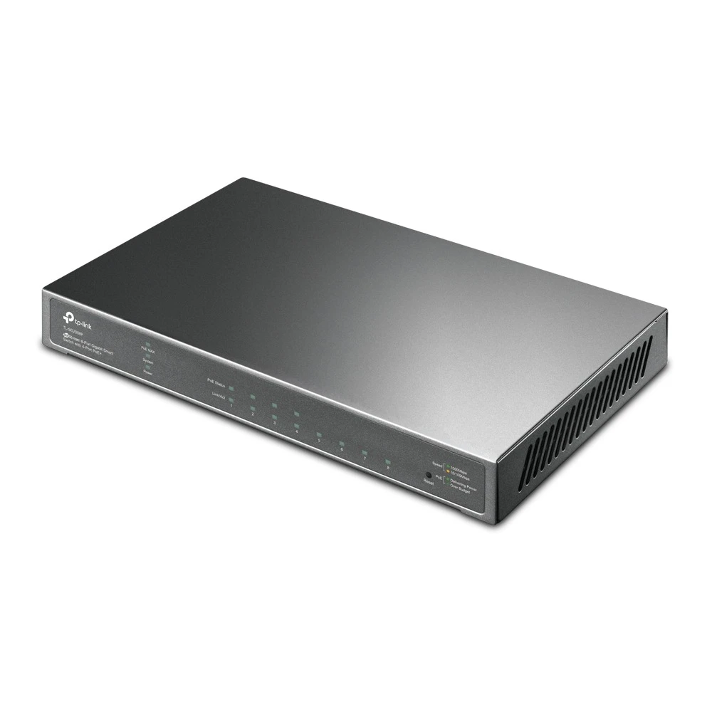 Miniatuur van TP-LINK JetStream smart switch 8-poorts Gigabit 4× PoE+ 62W L2+ (TL-SG2008P)