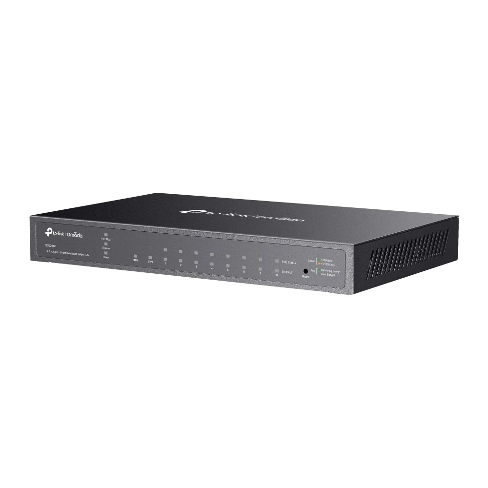 Miniatuur van TP-LINK Omada smart switch 10-poorts Gigabit 8× PoE+ 61W 2× SFP L2+ (SG2210P)