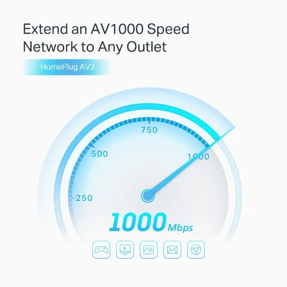 Miniatuur van TP-LINK powerline adapter AV1000 2× Gigabit passthrough - 2 stuks (TL-PA7027P KIT)