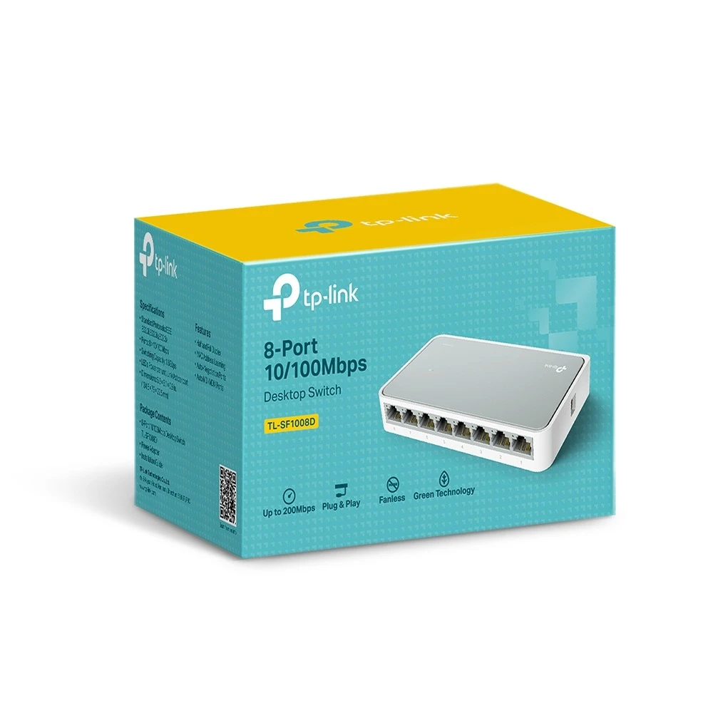 Miniatuur van TP-LINK desktop switch 8-poorts 10/100Mbps (TL-SF1008D)