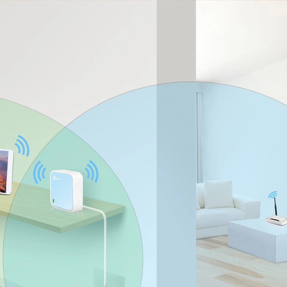 Miniatuur van TP-LINK nano router N300 WiFi 4 2.4GHz (TL-WR802N)