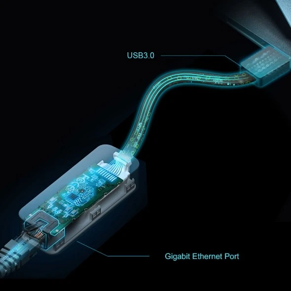 Miniatuur van TP-LINK USB 3.0 naar RJ45 Gigabit netwerkadapter (UE306)