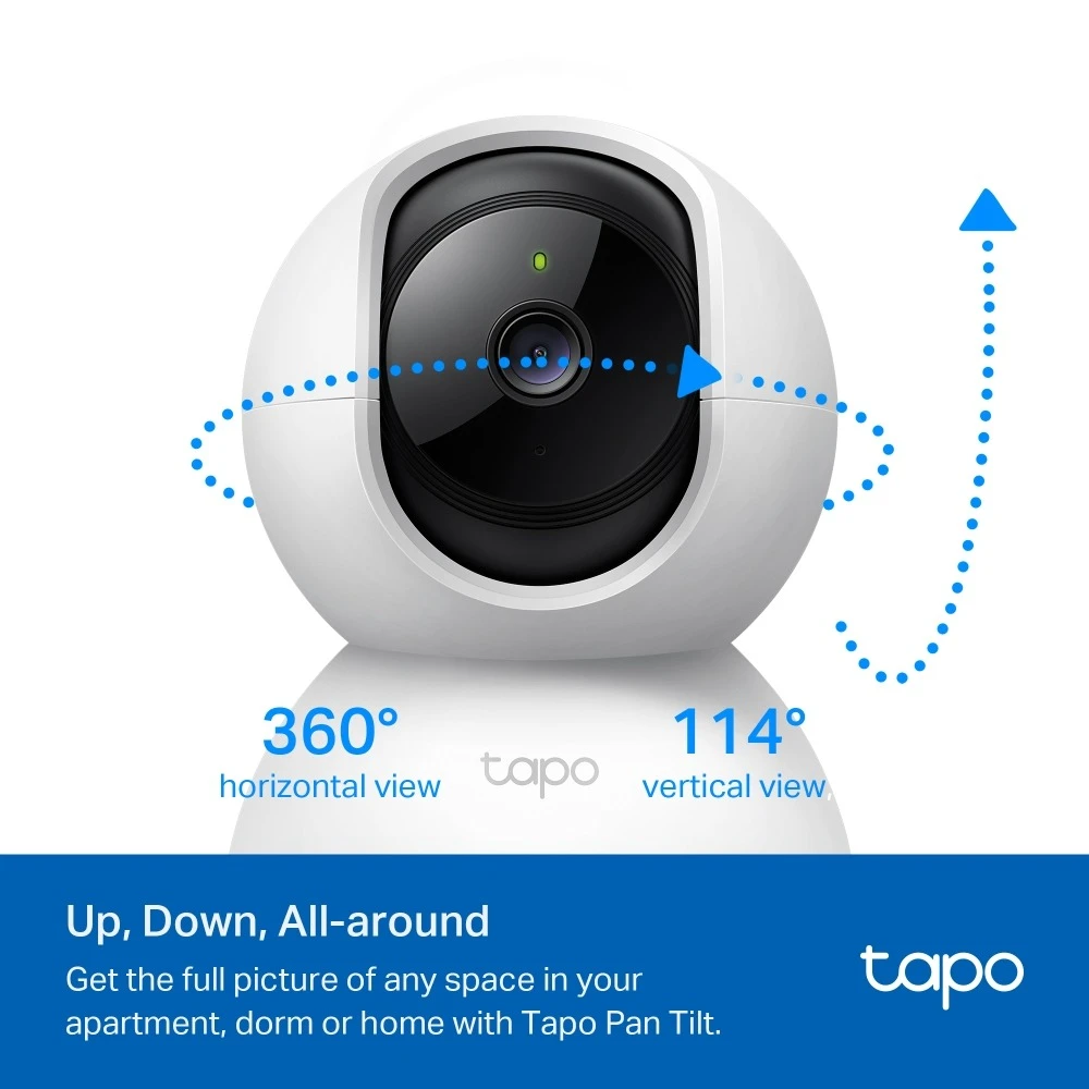 Miniatuur van TP-LINK wifi camera 3MP pan/tilt met nachtzicht en bewegingsdetectie (Tapo C210)