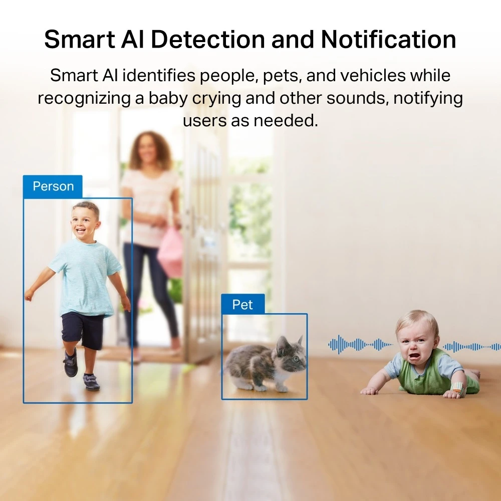 Miniatuur van TP-LINK wifi camera 4MP 2K pan/tilt met AI en nachtzicht (Tapo C225 V2)