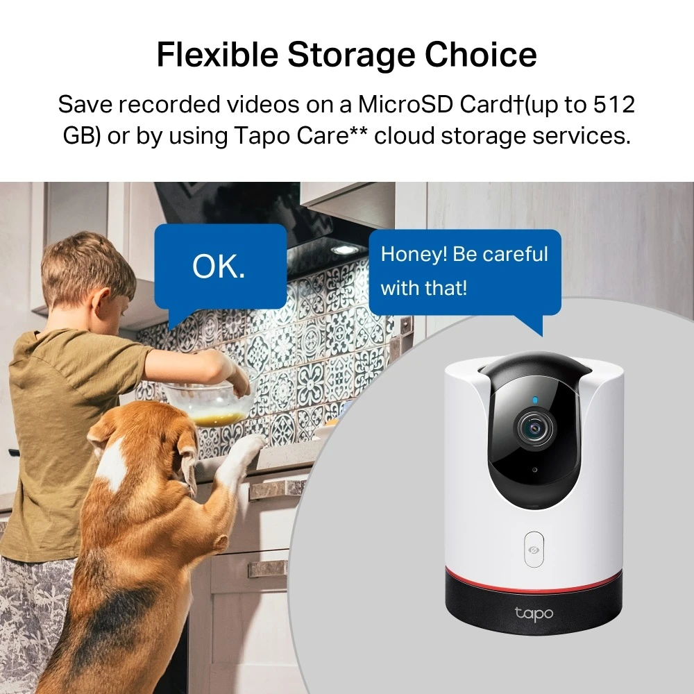 Miniatuur van TP-LINK wifi camera 4MP 2K pan/tilt met AI en nachtzicht (Tapo C225 V2)
